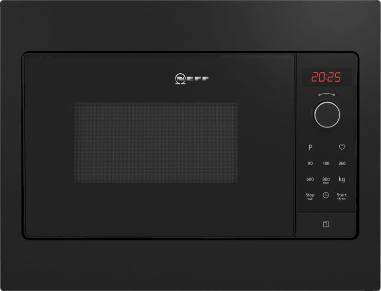 NEFF BSHG - EinbauMikrowelle 50cm 800W 20L 5Stufen Easy Clean schwarz
