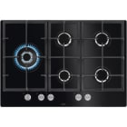 AEG HAUSGERÄTE - Gas Kochstelle Glaskeramik 74cm 5Brenner Wokbrenner sw
