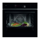 AEG HAUSGERÄTE - Einbaudampfbackofen 27BA 70L LongCl Dampfreinig. Uhr A++ sw