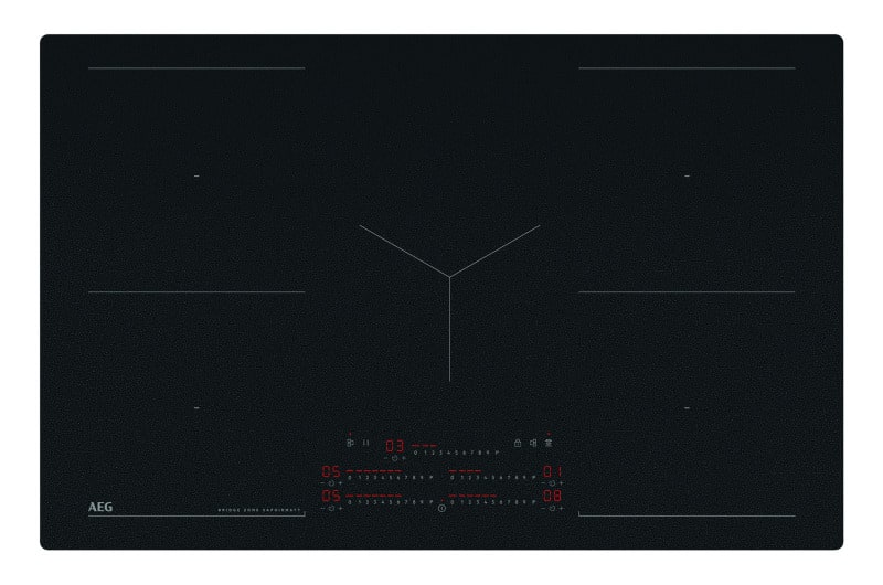 AEG HAUSGERÄTE - Glaskeramik Kochstelle 81cm 5xInd 2xBridgeF Hob²Hood rahmenl