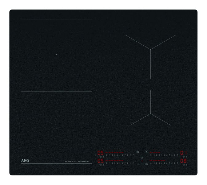 AEG HAUSGERÄTE - Glaskeramik Kochstelle 58cm 4xInd 1xBridgeF Hob²Hood rahmenl