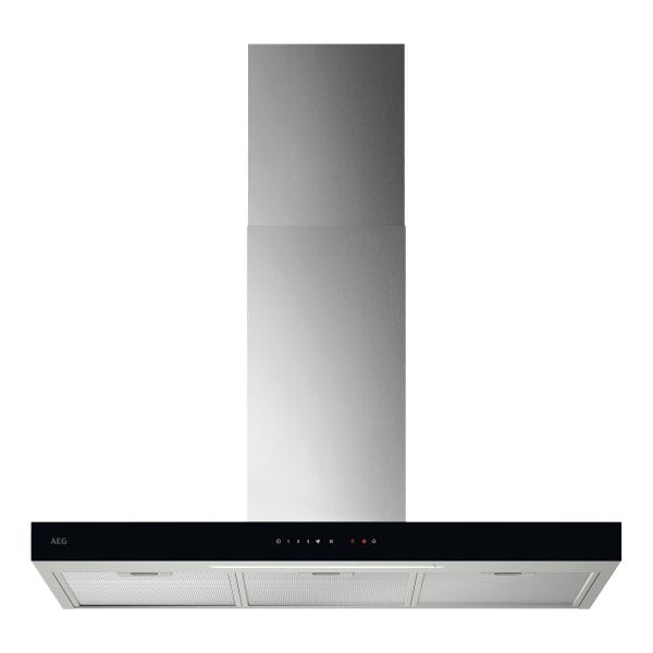 AEG HAUSGERÄTE - Dunstabzug Kaminhaube 90cm Hob²Hood A sw-si