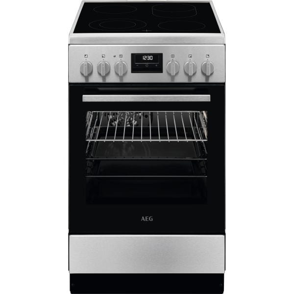 AEG HAUSGERÄTE - Standherd 50cm Ceran 8BA 1f.Backausz. ZwKr. Bräterz. A ed-sw