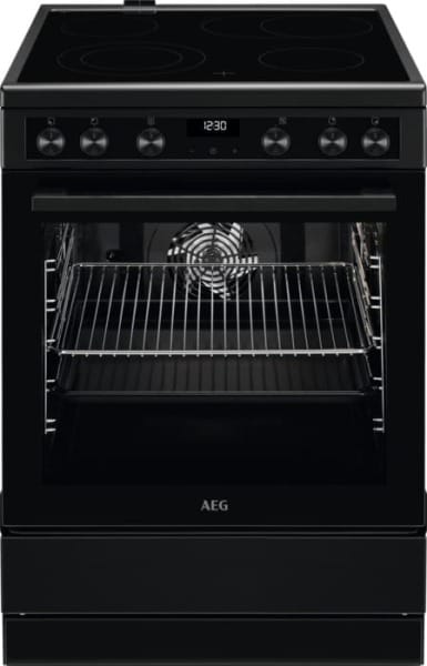 AEG HAUSGERÄTE - Standherd 60cm Ceran 7BA 1f.Teleskopausz. ZwKr Bräterz. A sw