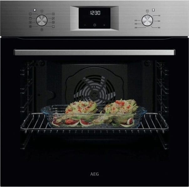 AEG HAUSGERÄTE - Einbaubackrohr 8BA 72L LongCl AquaCl. Uhr A+ edelstahl
