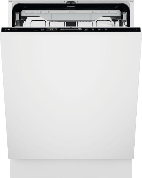 AEG HAUSGERÄTE - Geschirrspüler XXL vollint. 60cm 8Pr AqCo SatCl WLAN Schubl B sw