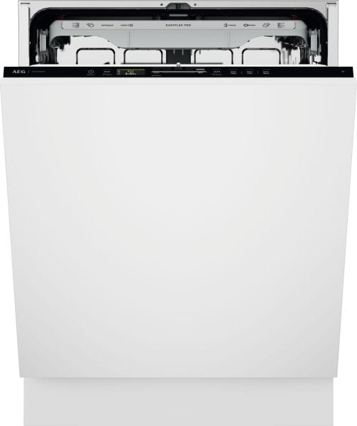 AEG HAUSGERÄTE - Geschirrspüler vollint. 60cm 8Pr. AqCo SatCl. WLAN Schubl. A sw