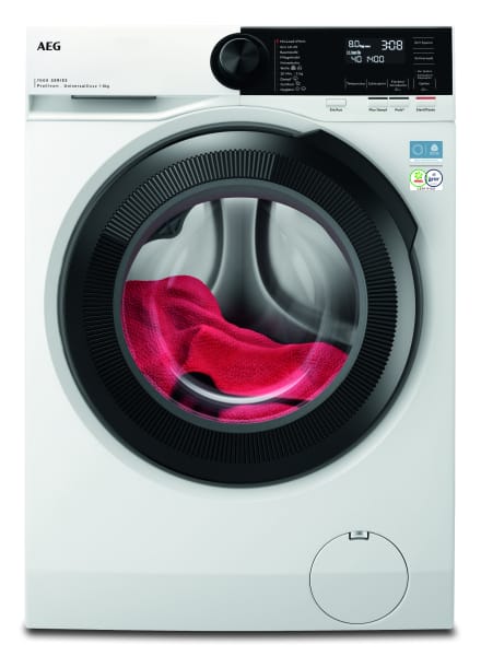 AEG HAUSGERÄTE - Waschvollautomat Frontlader weiß 6er schwarz 1400Umin , 8kg , E6 (60L) , UniDose