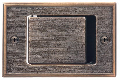 THOMAS - Metall-Bodensteckdose bronze f. ZA-Anlag