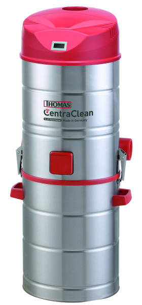 THOMAS - Zentralsauganlage b.600m²,1800W,45L.,2St.,edelstahl