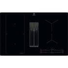 ELECTROLUX - Glaskeramik Kochstelle 80cm 4xInd 1xBridgeF Dunstabz Rahmenl