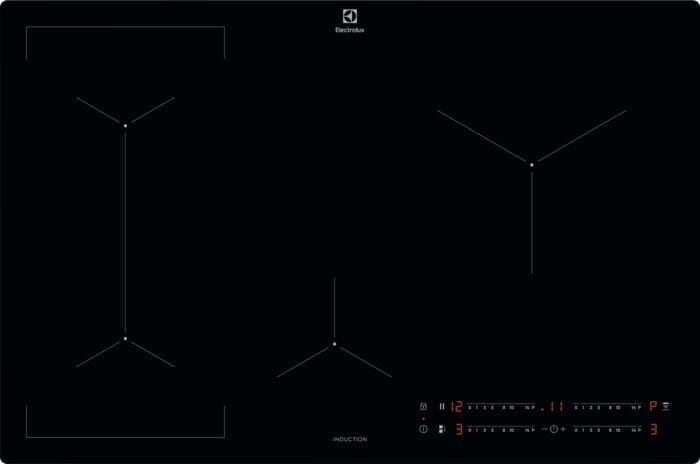 ELECTROLUX - Glaskeramik Kochstelle 80cm 4xInd 1xBridgeF Hob²Hood Rahmenl