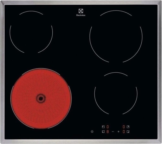 ELECTROLUX - Glaskeramik Kochstelle 60cm edelstahl