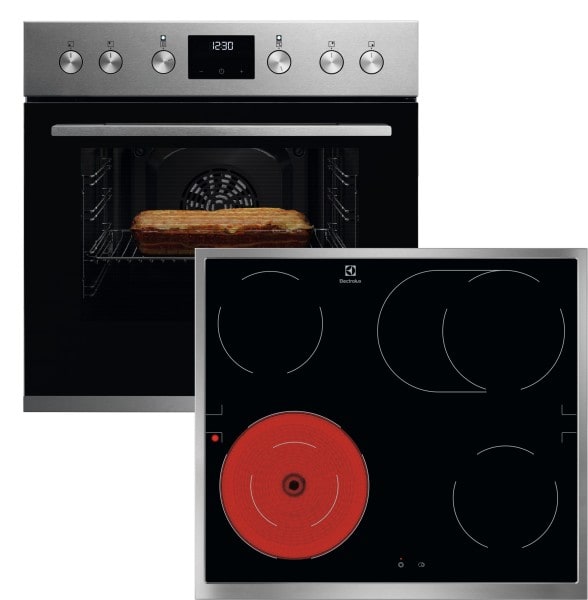 ELECTROLUX - E-Herd Set: KEFGH40BX + LRD64062XK edelstahl