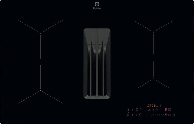 ELECTROLUX - Glaskeramik Kochstelle 80cm 4xInd Dunstabzug rahmenlos