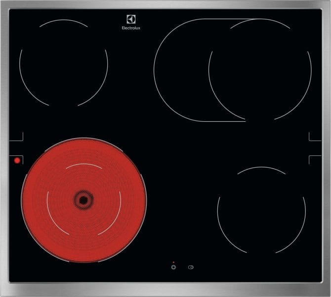 ELECTROLUX - Glaskeramik Kochfeld 60cm ZwKr. Bräterz. Edelstahl