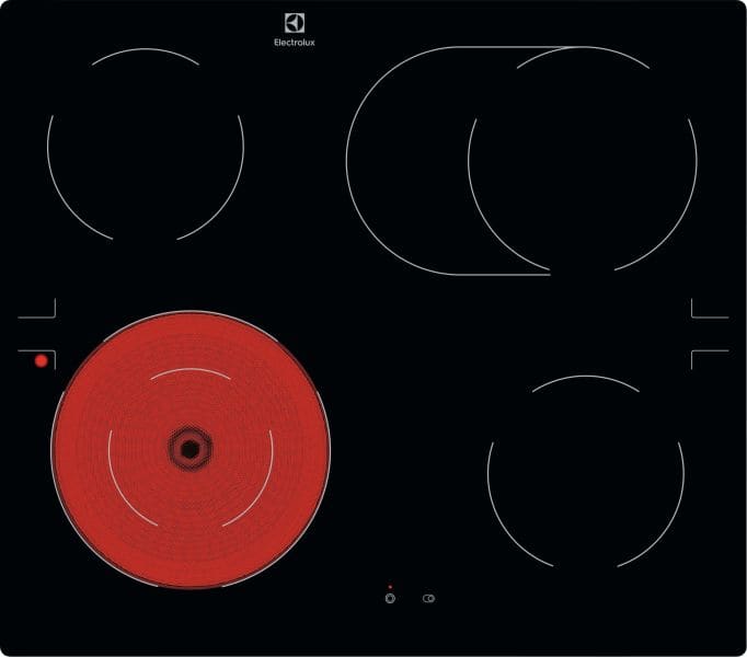 ELECTROLUX - Glaskeramik Kochfeld 60cm ZwKr. Bräterz. Rahmenlos