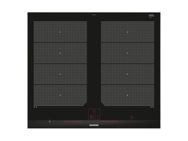 SIEMENS BSHG - Glaskeramik Kochstelle 60cm Induktion 2xVario edelstahl