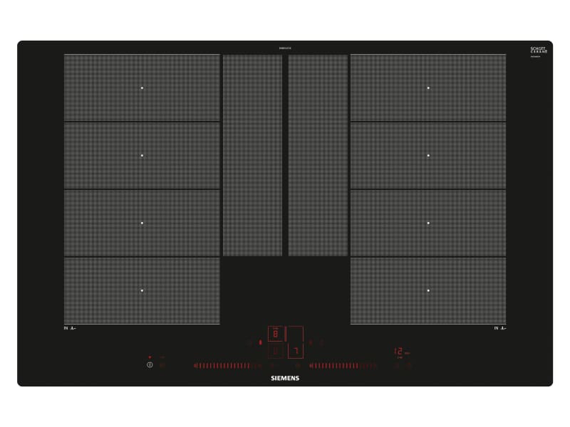 SIEMENS BSHG - Glaskeramik Kochstelle 80cm Induktion 2xVario plus flb