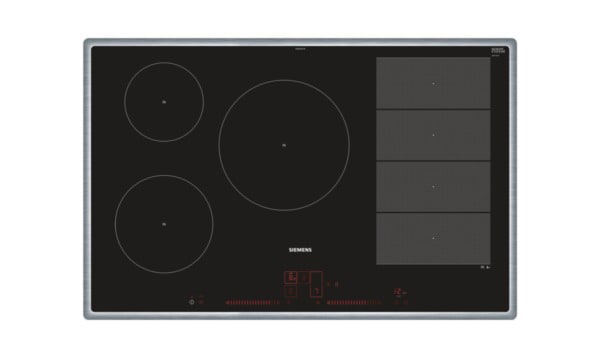 SIEMENS BSHG - Glaskeramik Kochstelle 80cm 5xInduktion 1Vario edelstahl