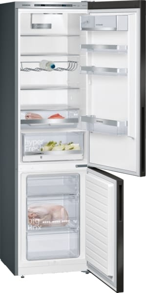 SIEMENS BSHG - Kühl-Gefrierkombi 60cm 0G 249/94L B black steel