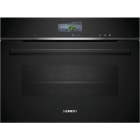 SIEMENS BSHG - Kompaktdampfbackofen 4D 21BA 47L EcoClean Disp. Uhr sw-edst
