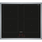 SIEMENS BSHG - Glaskeramik Kochfeld 60cm Induktion 2xCombi edelstahl