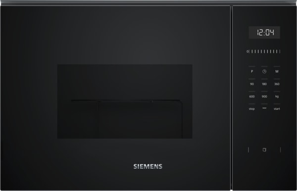 SIEMENS BSHG - EinbauMikrowelle m.Grill 60cm 900W 5St. 25L schwarz-edst