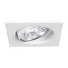 BRUMBERG - CORBET-S Einbaustr. quadr. schwenk, ws gl, 12VAC GX5,3 max.50W