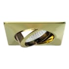 BRUMBERG - BREENA-S Einbaustr. Quad. schwenk gold gl, 12VAC GX5,3 max.50W