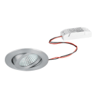 BRUMBERG - DAMITA-R LED-Einbaustr.set rund, alu m. 230V 6W 3000K IP65 38°