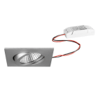 BRUMBERG - DAMITA-S LED-Einbaustr.set quadr. alu m. 230V 6W 3000K IP65 38°