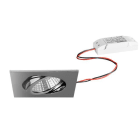 BRUMBERG - DAMITA-S LED-Einbaustr.set quadr. chr.gl. 230V 6W 3000K IP65 38°
