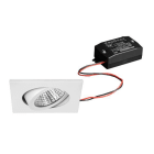 BRUMBERG - BB05 Einbaustr.set quadr. ws.gl. 230V 6W 3000K 38°