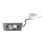 BRUMBERG - BB05 Einbaustr.set quadr. chr.gl. 230V 6W 3000K 38°