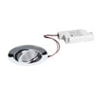 BRUMBERG - SEVEN-R LED-Einbaustr.set rund, chr.gl. 230V 7W 3000K 38°