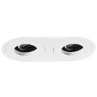BRUMBERG - ARUN-OV LED-Einbaustr. 2fach oval, str.ws 350mA 2x12,2W 3000K 29°