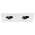 BRUMBERG - ARUN-RE LED-Einbaustr. 2-f rechteck, str.ws 350mA 2x12,2W 3000K 29°