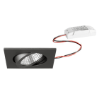 BRUMBERG - DAMITA-S LED-Einbaustr.set quadr. titan m. 230V 6W 3000K IP65 38°