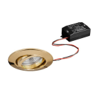 BRUMBERG - BREENA-R Einbaustr.set rund, gold gl.230V 6W 3000K 38°