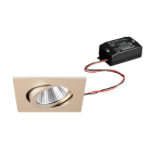 BRUMBERG - TIRREL-S Einbaustr.set quadr. champ.m. 230V 6W 3000K 38°