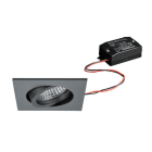 BRUMBERG - TIRREL-S Einbaustr.set quadr. titan m. 230V 6W 3000K 38°