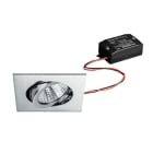 BRUMBERG - SEVEN-S LED-Einbaustr.set quadr. chr.gl. 230V 7W 2700K 38°