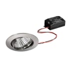 BRUMBERG - CARYL LED-Einbaustr.set rund, chr.m. 230V 6W 3000K 38°