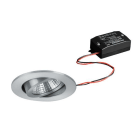 BRUMBERG - SEVEN-R LED-Einbaustr.set rund, alu m. 230V 7W 4000K 38°