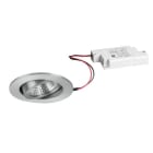 BRUMBERG - SEVEN-R LED-Einbaustr.set rund, alu m. 230V 7W 2700K 38°