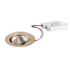 BRUMBERG - SEVEN-R LED-Einbaustr.set rund, champ.m. 230V 7W 2700K 38°