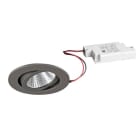 BRUMBERG - SEVEN-R LED-Einbaustr.set rund, titan m. 230V 7W 2700K 38°