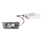 BRUMBERG - DAMITA-S LED-Einbaustr.set quadr. chr.gl. 230V 6W 3000K IP65 38°