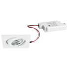 BRUMBERG - DAMITA-S LED-Einbaustr.set quadr. ws.m. 230V 6W 3000K IP66 38°